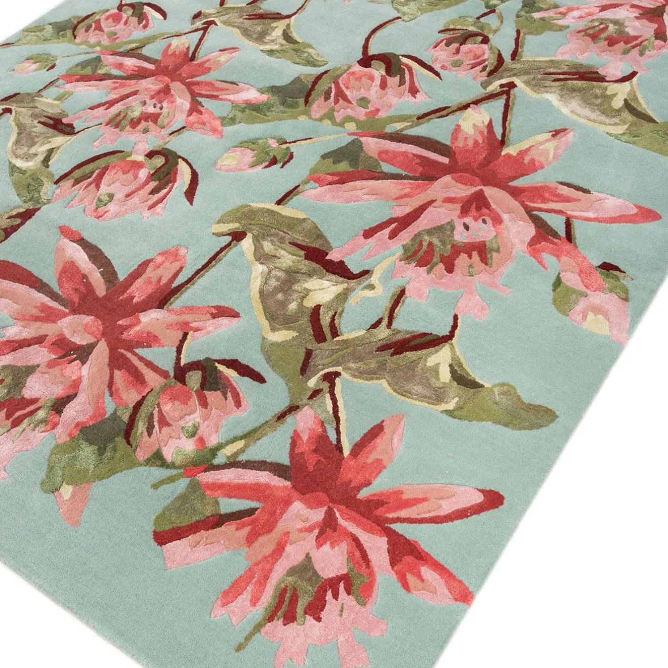 Jaipur Rugs Tappeto Hacienda Sea Mist Verde Limonata Fresca Tamponato a mano
