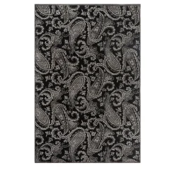 Jaipur Rugs Tappeto in Lana e Cotone Annodato a Mano Kashmir Nero di Peter d’Ascoli #1