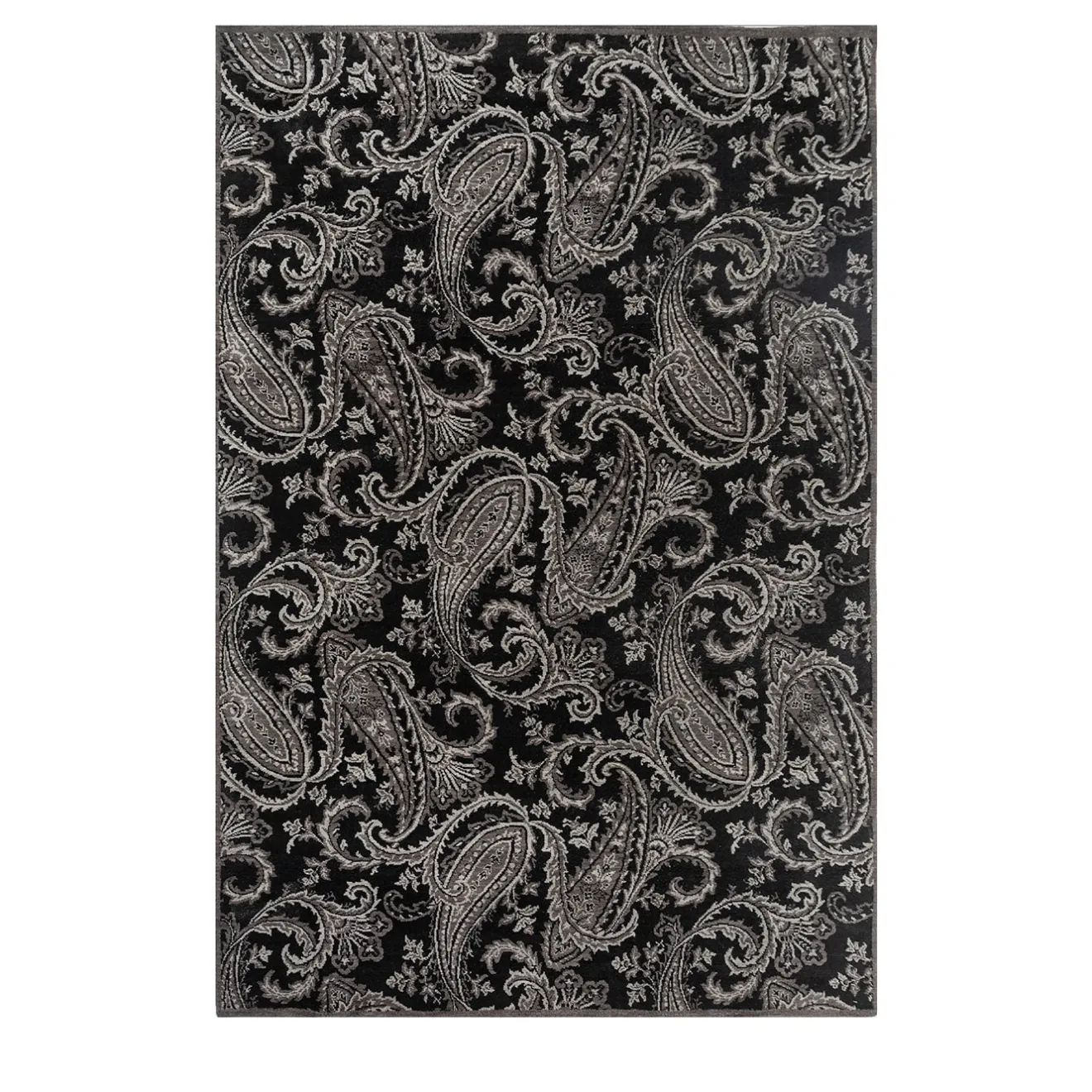 Jaipur Rugs Tappeto in Lana e Cotone Annodato a Mano Kashmir Nero di Peter d’Ascoli #1