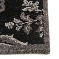Jaipur Rugs Tappeto in Lana e Cotone Annodato a Mano Kashmir Nero di Peter d’Ascoli #1