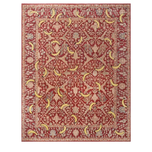 Jaipur Rugs Tappeto in Lana e Seta Annodato a Mano Bananas di Richard Hutten
