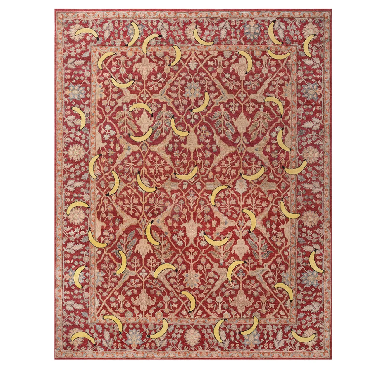 Jaipur Rugs Tappeto in Lana e Seta Annodato a Mano Bananas di Richard Hutten