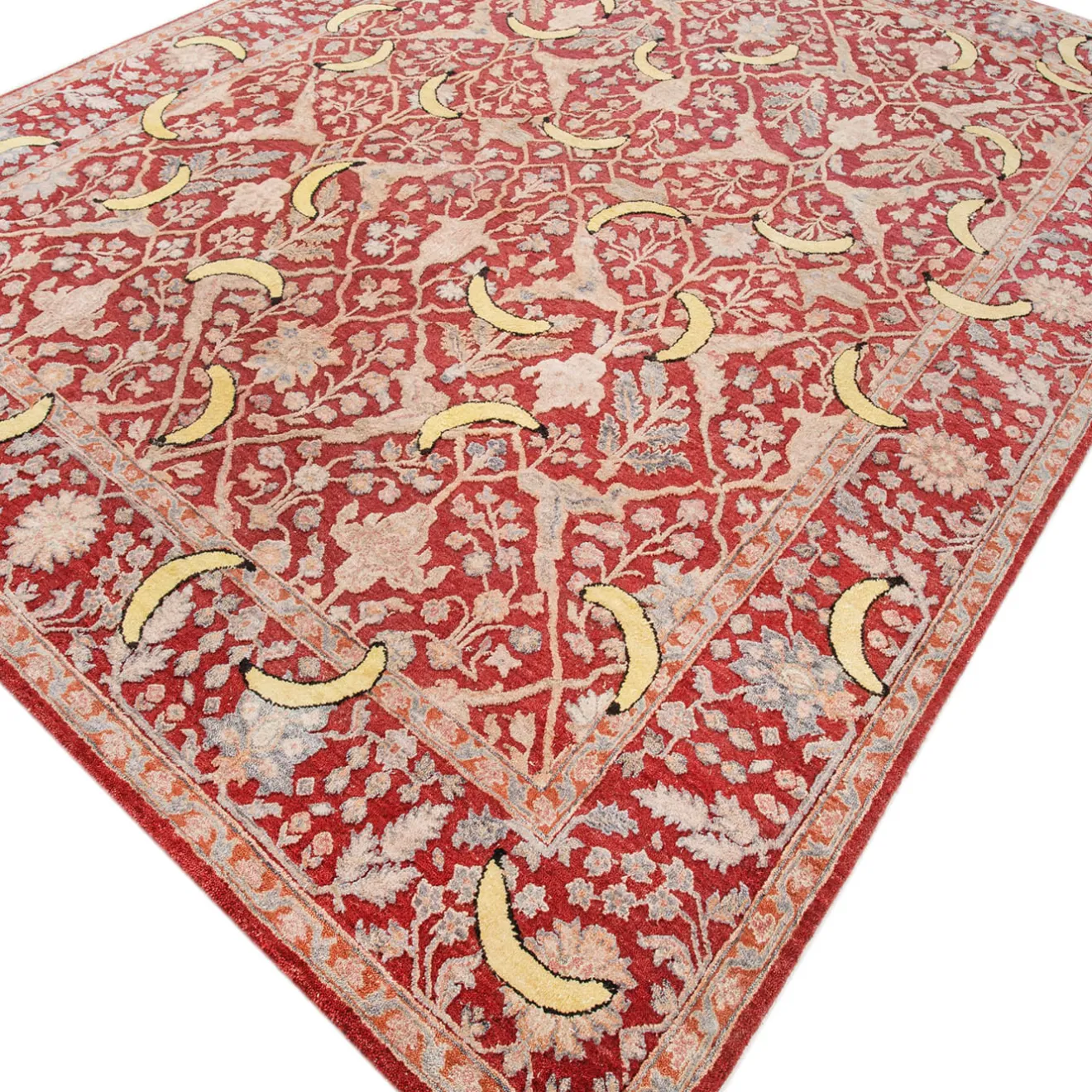 Jaipur Rugs Tappeto in Lana e Seta Annodato a Mano Bananas di Richard Hutten