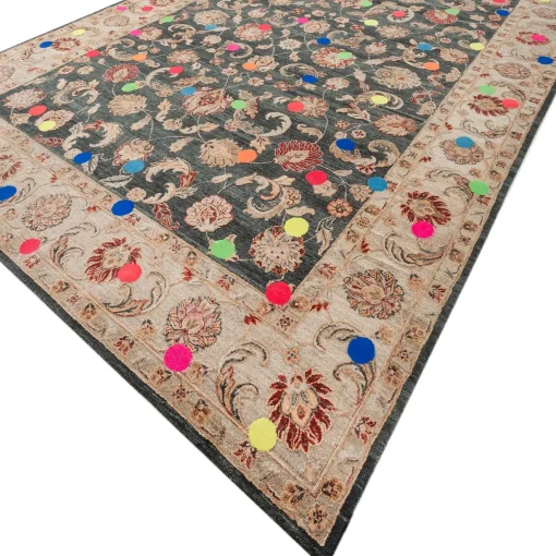 Jaipur Rugs Tappeto in Lana e Seta Annodato a Mano Confetti 1 di Richard Hutten