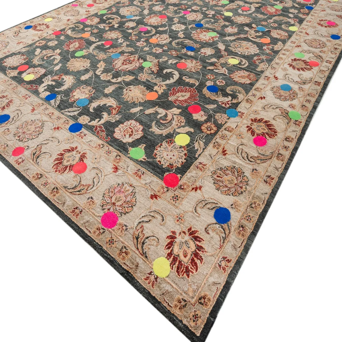 Jaipur Rugs Tappeto in Lana e Seta Annodato a Mano Confetti 1 di Richard Hutten