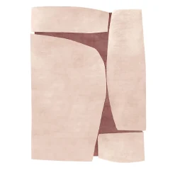 Mohebban Tappeto in lana rosa ruggine Atlas AT02