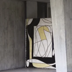 Karpeta Tappeto Le Ragazze nero e giallo