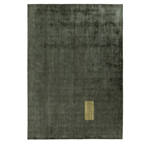 Mohebban Tappeto Lines L6 in Viscosa Verde