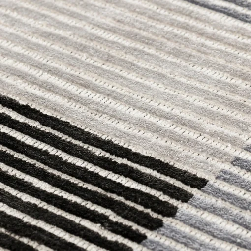 Mohebban Tappeto Lines L1 in Viscosa Argento
