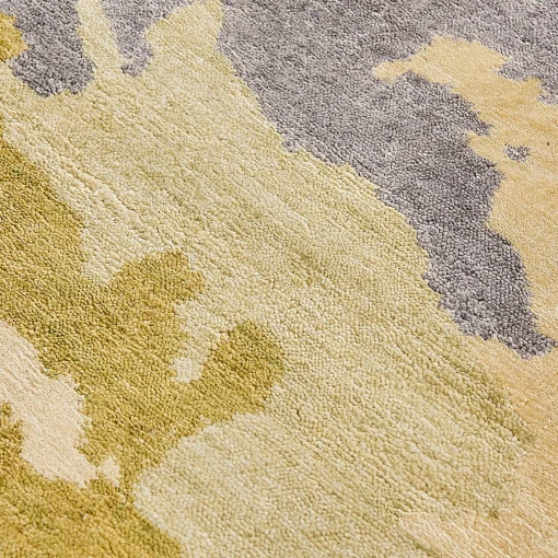 Mohebban Tappeto Loft L511A in seta di bamboo dorata