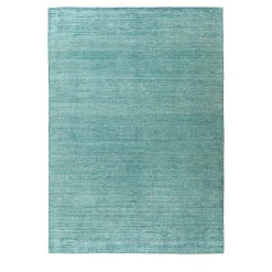 Mohebban Tappeto Loom Celadon in Lana e Seta di Bamboo Azzurra
