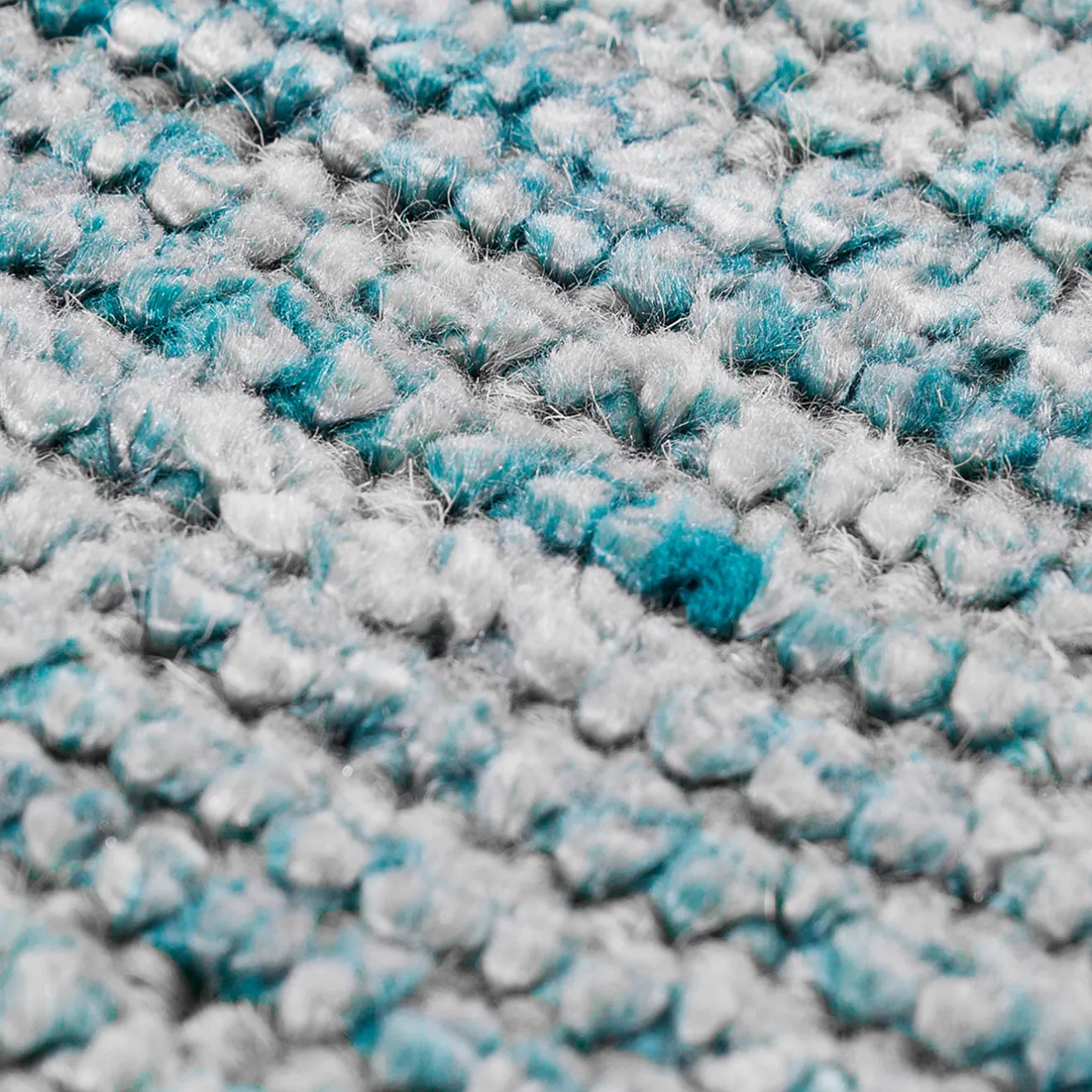 Mohebban Tappeto Loom Celadon in Lana e Seta di Bamboo Azzurra