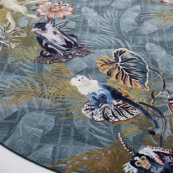 Instabilelab Tappeto Lucien Jungle rotondo #1