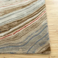 Jaipur Rugs Tappeto Mellow Waves Antique White & Clay trapuntato a mano