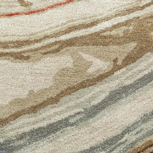 Jaipur Rugs Tappeto Mellow Waves Antique White & Clay trapuntato a mano