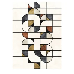 Sirecom Tappeto Monoscopio Gamma Bigfruit Polychrome di Dainelli Studio