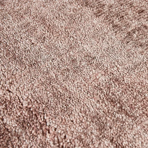 Mohebban Tappeto Pure Powder in seta di bambù rosa