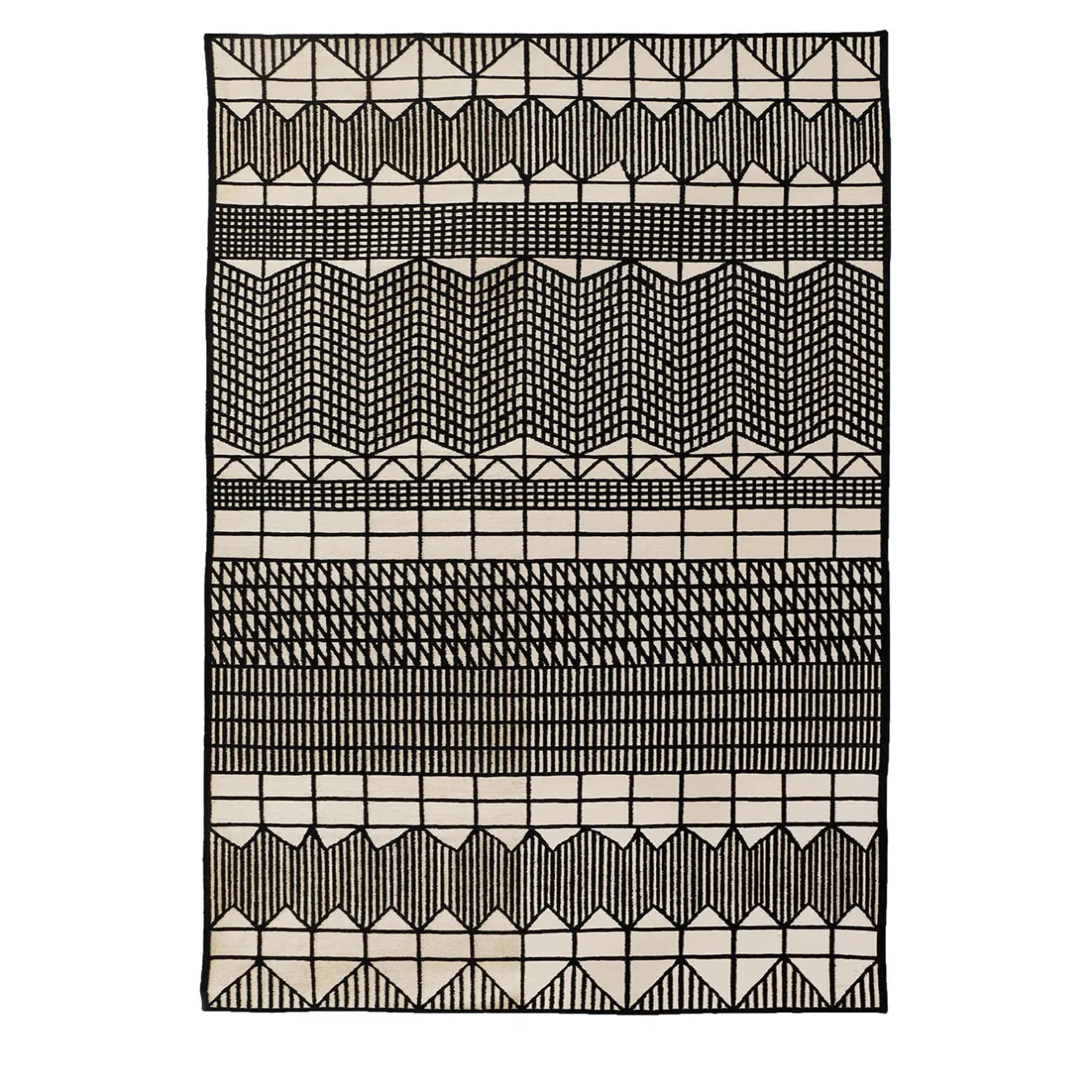 Paolo Giordano Tappeto regolare Doodle Hatch Kilim