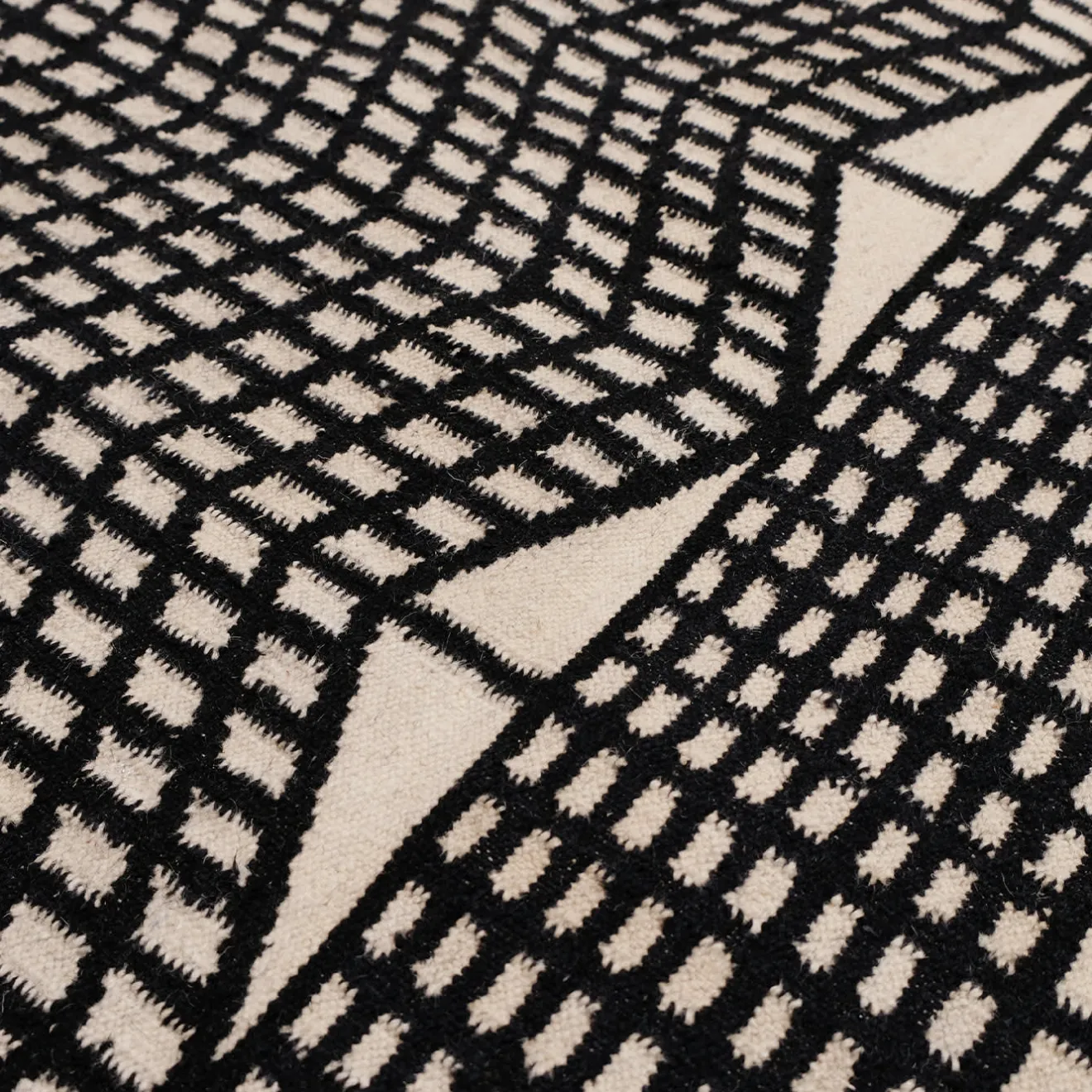Paolo Giordano Tappeto regolare Doodle Hatch Kilim