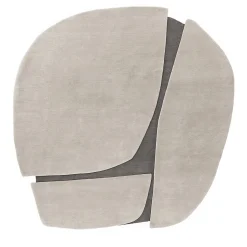 Mohebban Tappeto rotondo Atlas AT03 in lana grigio