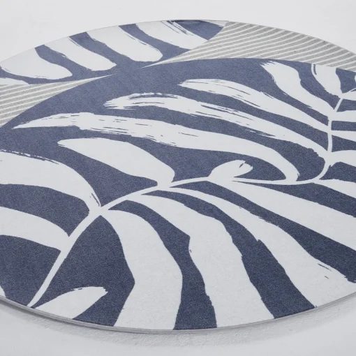 Instabilelab Tappeto rotondo Charlotte in stile optical