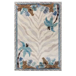 Jaipur Rugs Tappeto Safari bianco trapuntato a mano