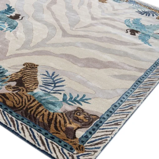 Jaipur Rugs Tappeto Safari bianco trapuntato a mano