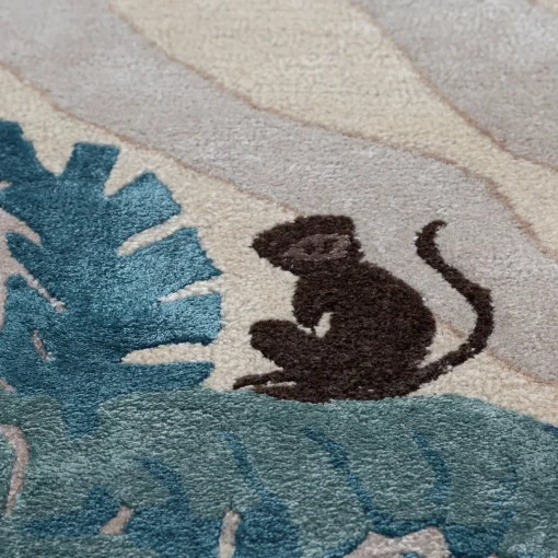 Jaipur Rugs Tappeto Safari bianco trapuntato a mano