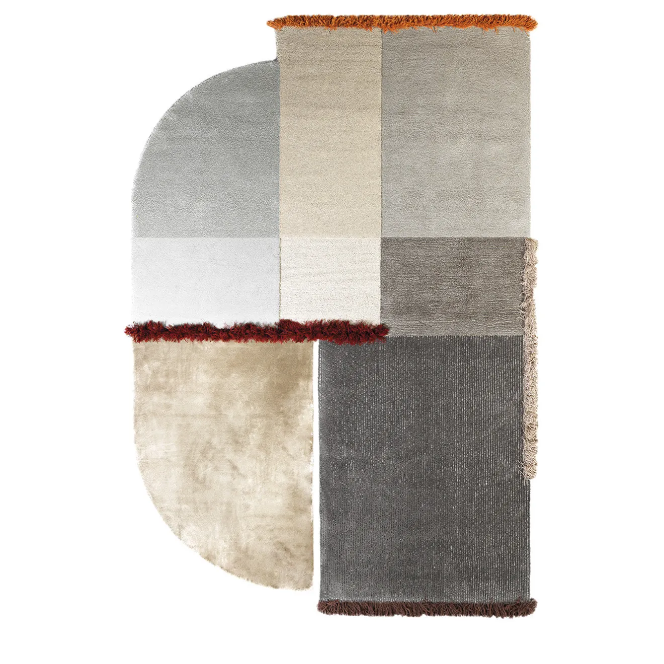 Carpet Edition Tappeto Selce #3 grigio pirite di Studio Salaris