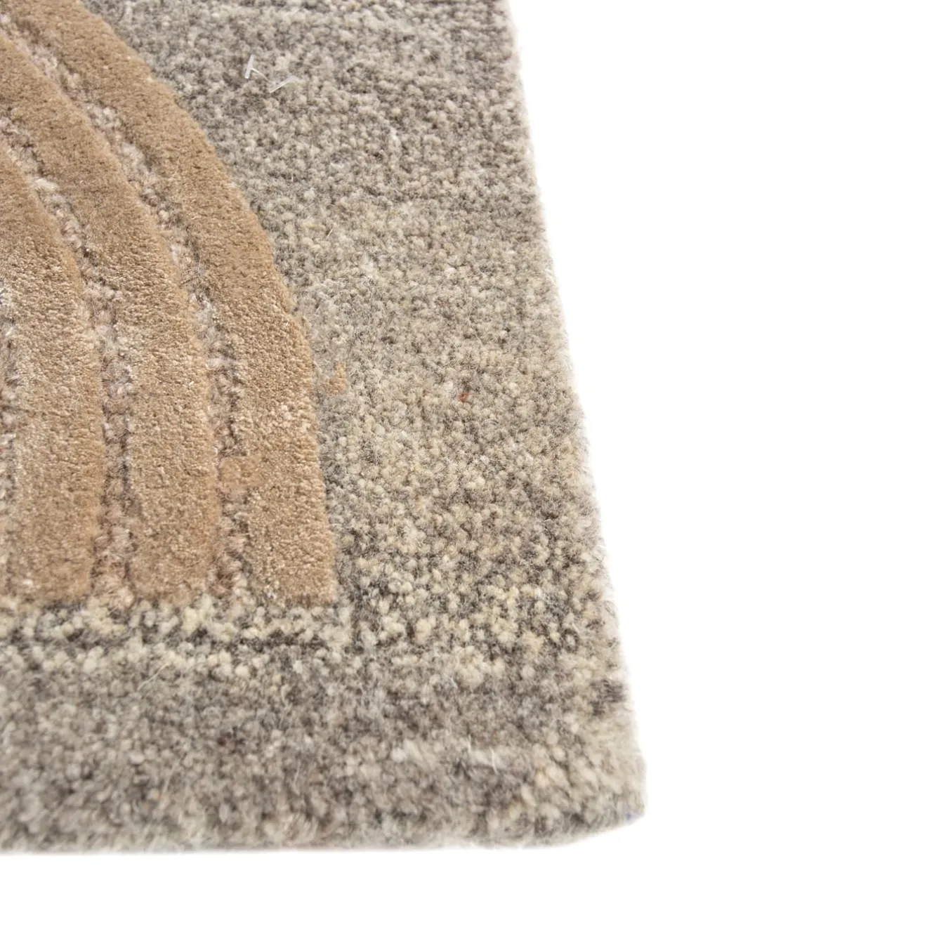 Jaipur Rugs Tappeto Subtle Grooves Soft Beige & Natural Gray trapuntato a mano