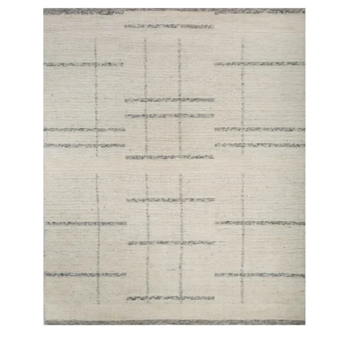 Jaipur Rugs Tappeto Tessuto a Mano Lustra Bianca e Betulla Argentata