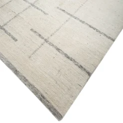 Jaipur Rugs Tappeto Tessuto a Mano Lustra Bianca e Betulla Argentata