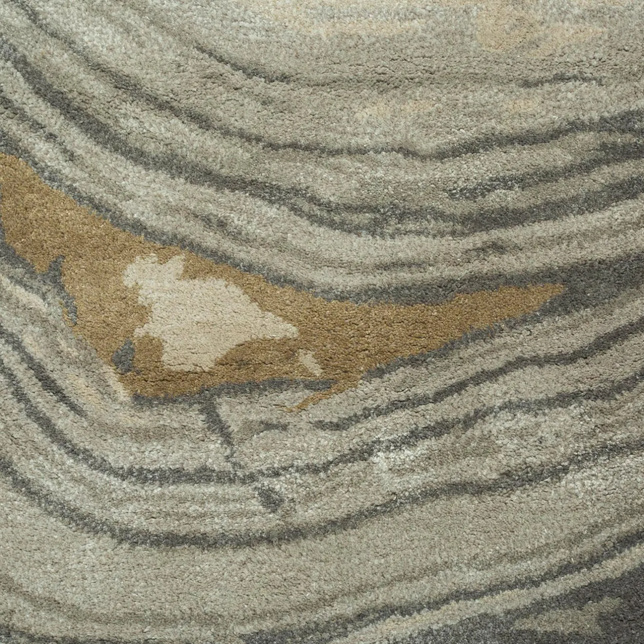 Jaipur Rugs Tappeto Tuftato a Mano Dreamy Grooves Grigio Classico e Legno di Frassino