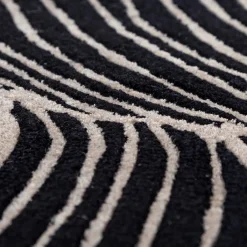 Jaipur Rugs Tappeto Velvety Vortex Ebony & Antique White trapuntato a mano