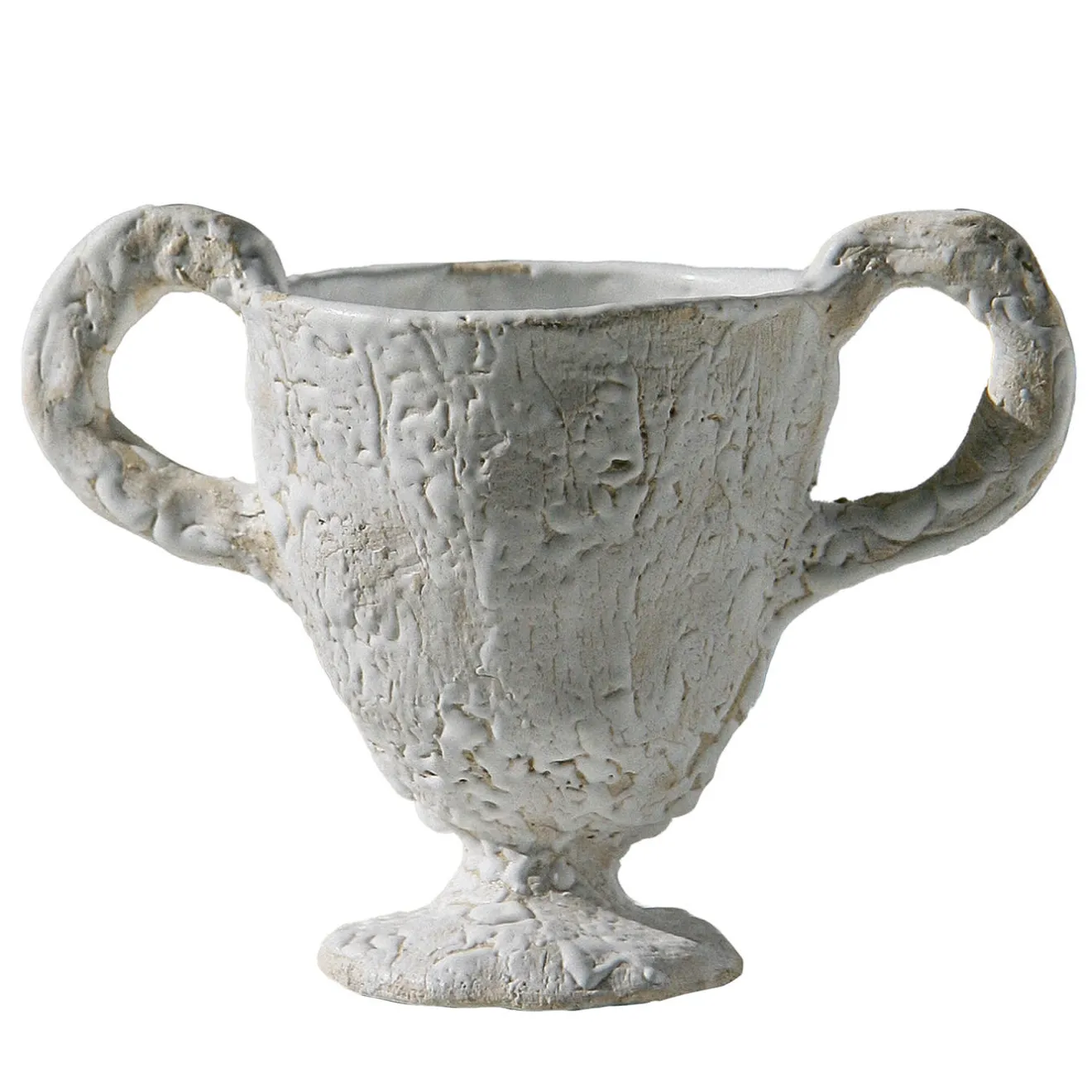 Raffaella Bandera Tazza con piedino bianco e manici