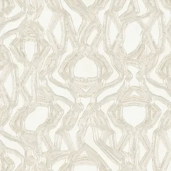KOHRO Tessuto da rivestimento Equinox in poliestere Bianco e Beige