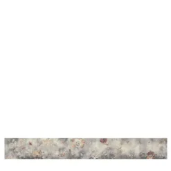 KOHRO Tessuto da rivestimento in cotone rosso e grigio blu Fleuraissance
