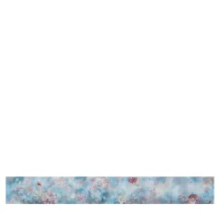 KOHRO Tessuto da rivestimento in cotone Fleuraissance rosa e azzurro