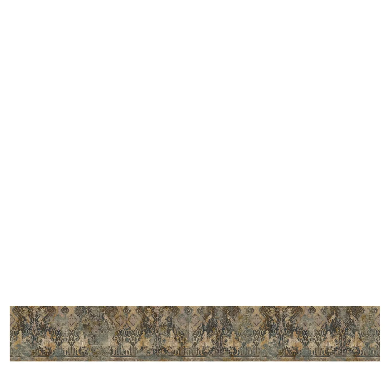 KOHRO Tessuto da rivestimento in cotone con arazzo marrone, nero e bronzo