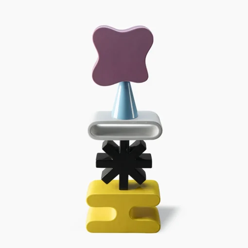 Bitossi Ceramiche Totem giallo e rosa di Karim Rashid