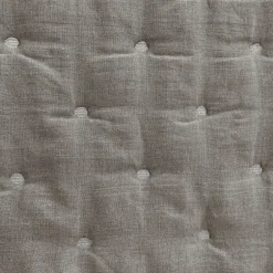 Once Milano Trapunta di lino grigio taupe