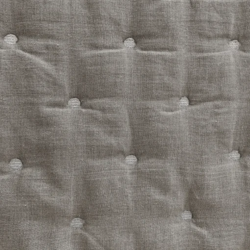 Once Milano Trapunta di lino grigio taupe