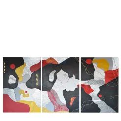 Cupioli Trittico decorativo testurizzato Philia