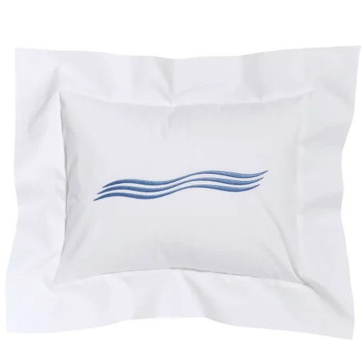 Verderoccia Tuffo Bianco e Blu Assisi Boudoir Sham