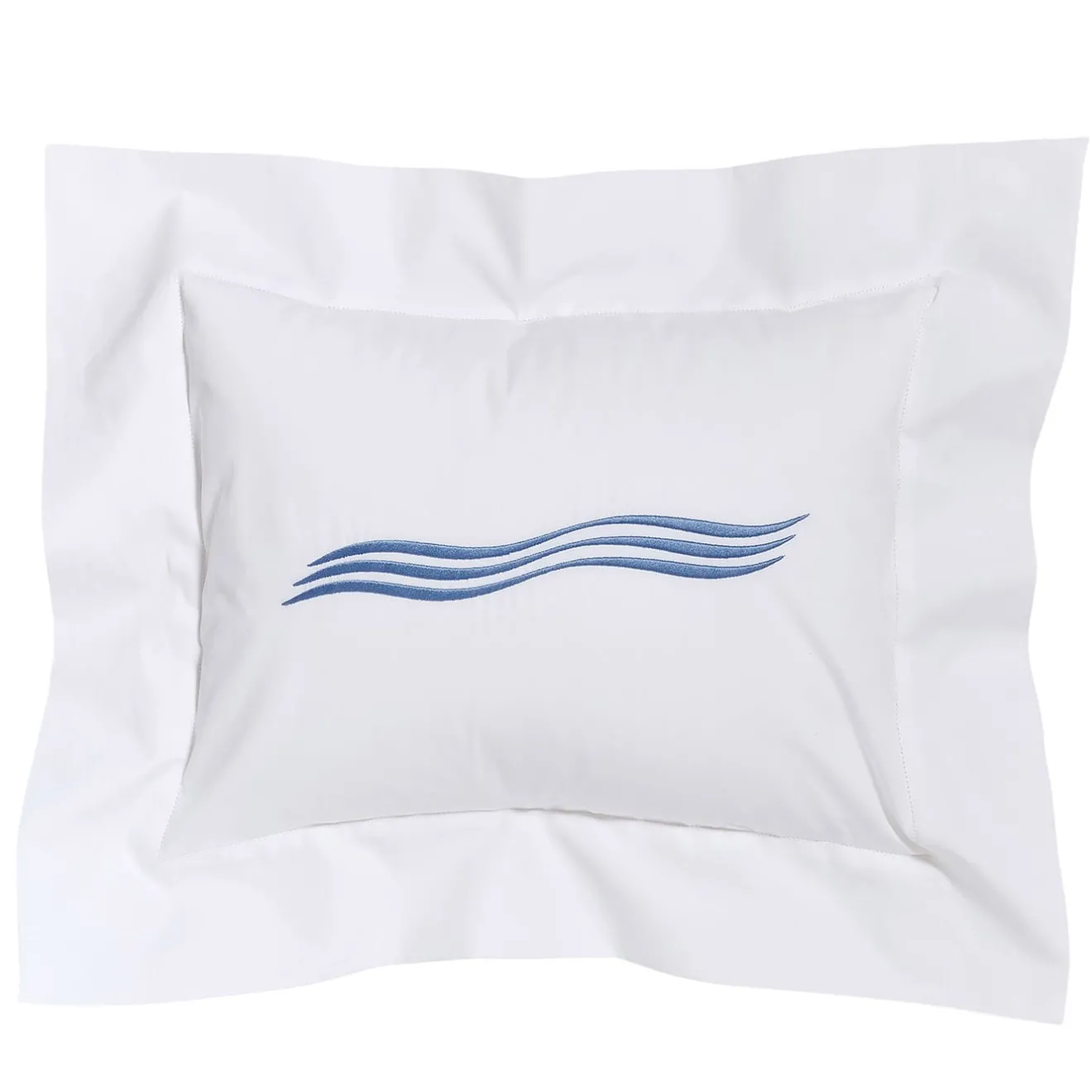 Verderoccia Tuffo Bianco e Blu Assisi Boudoir Sham