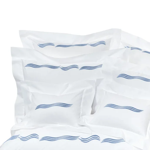 Verderoccia Tuffo Bianco e Blu Assisi Boudoir Sham