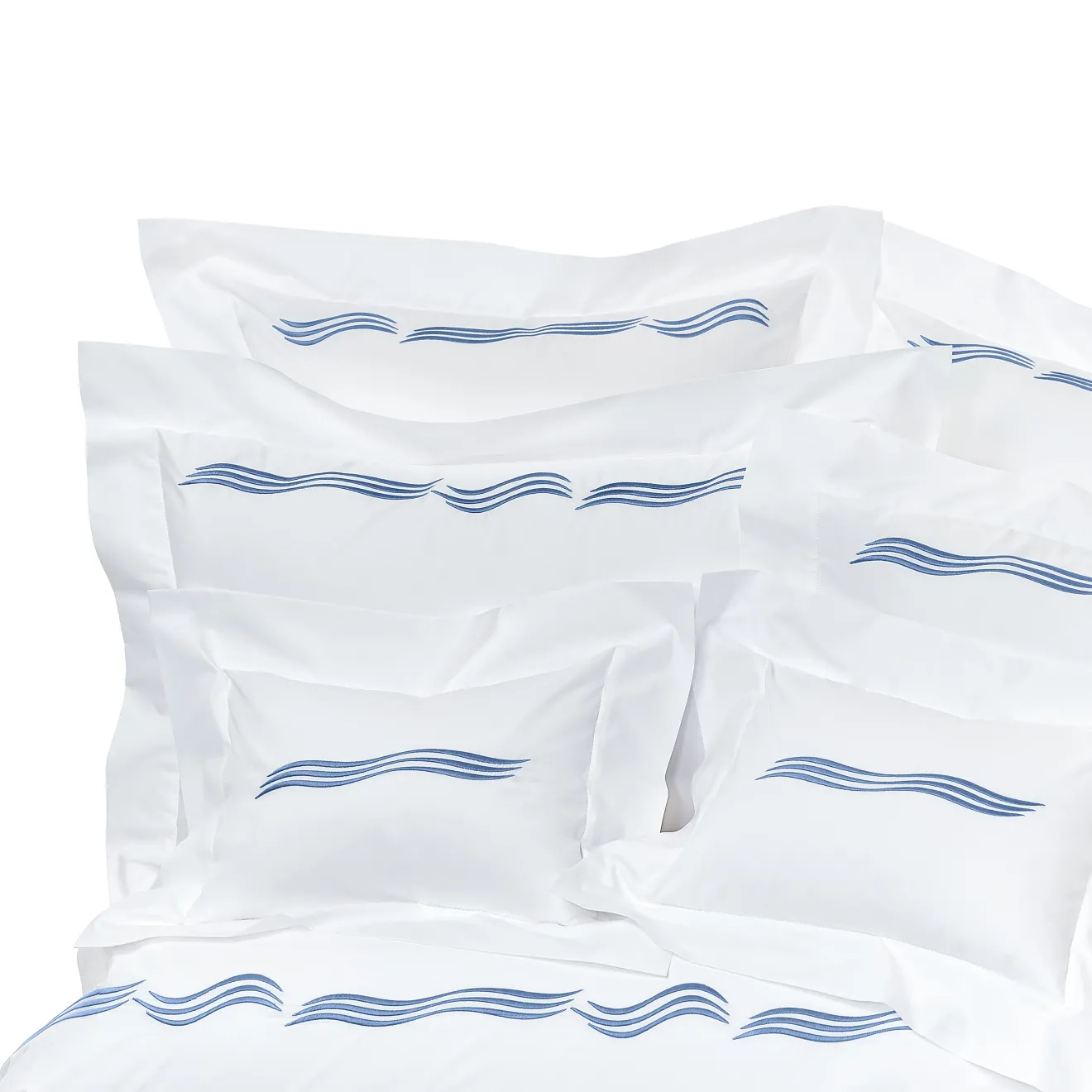 Verderoccia Tuffo Bianco e Blu Assisi Boudoir Sham