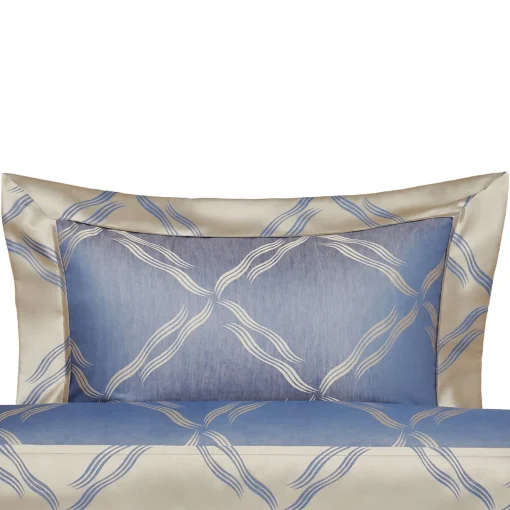 Verderoccia Tuffo Jacquard Assisi Blue US Standard Sham