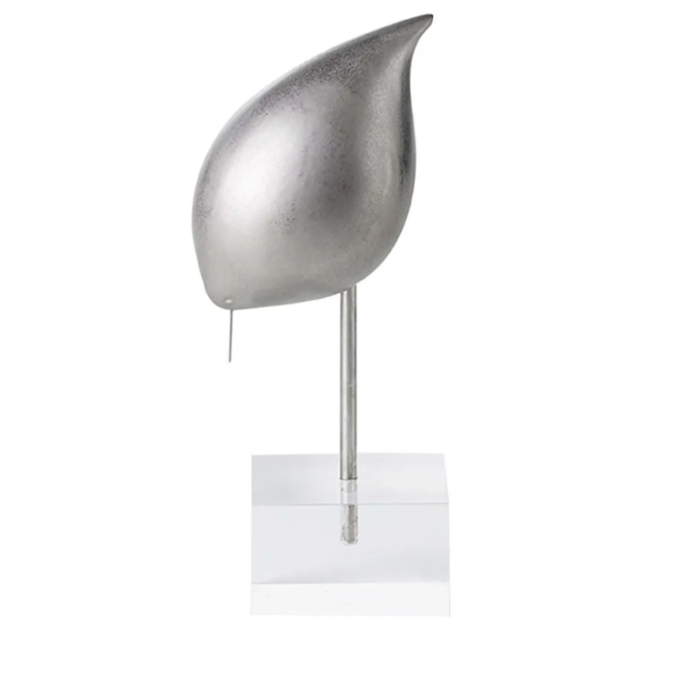 Bitossi Ceramiche Uccello d'argento su cavalletto di Aldo Londi #1