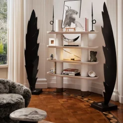 FiammettaV Home Collection Uovo di marmo Paonazzo di medie dimensioni